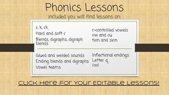 Preview of Phonics Lessons