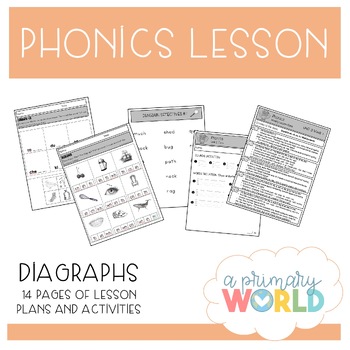 Preview of Phonics Lessons: Unit 3 Digraphs - Lessons & activities. SOR aligned.