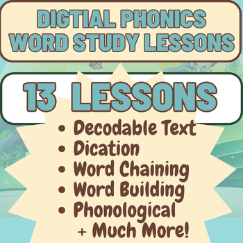 Preview of Phonics Lessons Word Study Bundle