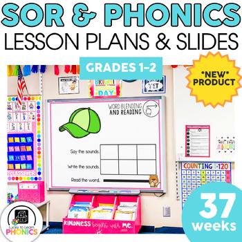 Preview of Phonics Lessons & Phonics Slides for 1st and 2nd Grade - Digital Resources