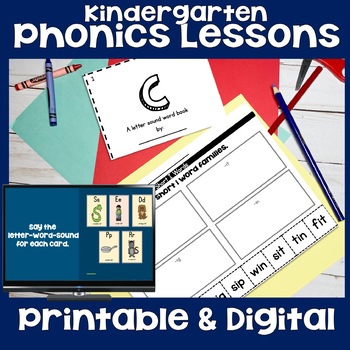 Preview of Phonics Lessons for Kindergarten