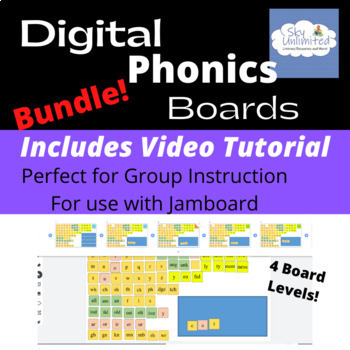Preview of Phonics Letter Board BUNDLE Jamboard for Structured Literacy Instruction