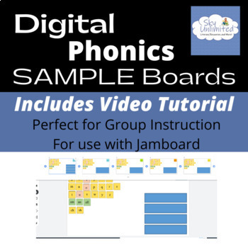 Preview of Phonics Letter Board Sample Jamboard for Structured Literacy Instruction