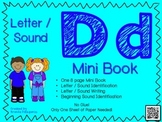 Phonics / Letter D Mini Book Craft
