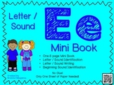 Phonics / Letter E Mini Book Craft