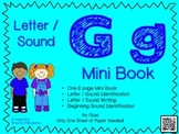 Phonics / Letter G Mini Book Craft