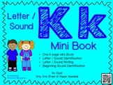 Phonics / Letter K Mini Book Craft