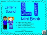 Phonics / Letter L Mini Book Craft
