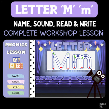 Preview of Phonics Letter 'M' 'm' - Complete Workshop Model PowerPoint Lesson
