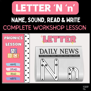 Preview of Phonics Letter 'N' 'n' - Complete Workshop Model PowerPoint Lesson