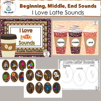 Preview of Beginning, Middle, and Ending Sounds - I Love Latte' Sounds - Letter L