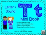 Phonics / Letter T Mini Book Craft