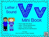 Phonics / Letter V Mini Book Craft