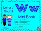 Phonics / Letter W Mini Book Craft