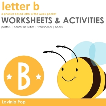 Preview of FREE Phonics Letter of the Week B | Back to School Alphabet Worksheets