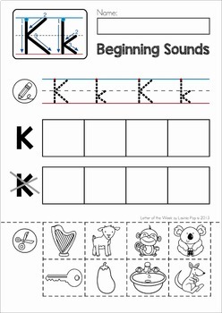 phonics letter of the week k by lavinia pop teachers pay teachers