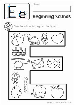 letter phonics activities week preschool worksheets alphabet beginning sounds letters bundle worksheet kindergarten mega crafts jolly activity printable ee fun