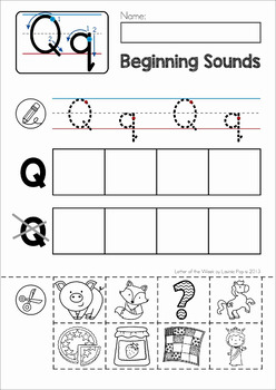 activity letter preschoolers sheets j for the Teachers Letter  Q Phonics  Week of Pay by Lavinia Pop