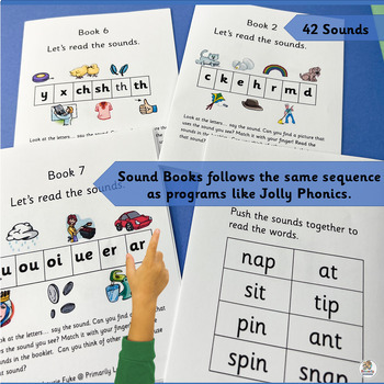 Phonics Letters & Sounds Practice Sound Books align w Jolly Phonics -  SASSOON