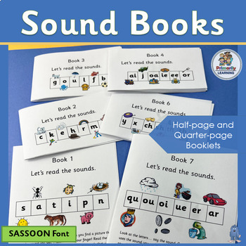 Preview of Phonics Letters & Sounds Practice Sound Books align w Jolly Phonics - SASSOON