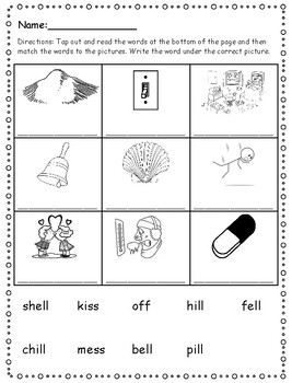 Phonics Level 1 Unit 4- bonus letters, -all, and trick words by Reading ...