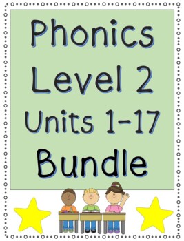 Preview of Phonics Level 2 Units 1-17 Activities BUNDLE