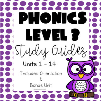 Preview of Phonics Level 3 Study Guides