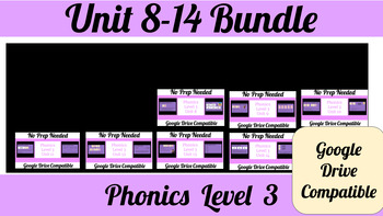 Preview of Phonics Level 3 Units 8-14 BUNDLE