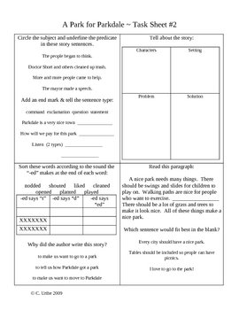 Preview of Phonics Library Activity Sheets ~ Grade 2 ~ Theme 4 ~ Amazing Animals