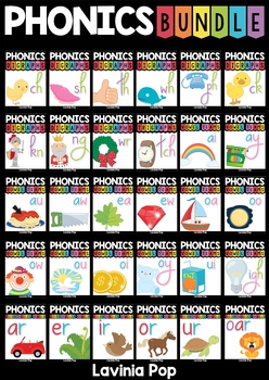 Preview of Phonics MEGA BUNDLE: {Phonograms} Digraphs, Vowel Teams, R-Controlled Vowels