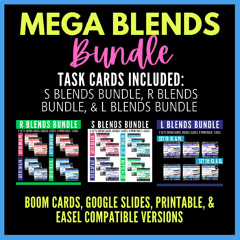 Preview of Phonics MEGA Blends Bundle: L Blends, R Blends, & S Blends