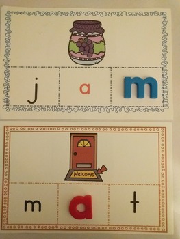Phonics Making Words Activity Cards (CVC SHORT A) by Fun Hands-on Learning