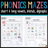 Phonics Mazes - Kindergarten and 1st Grade Reading Skills