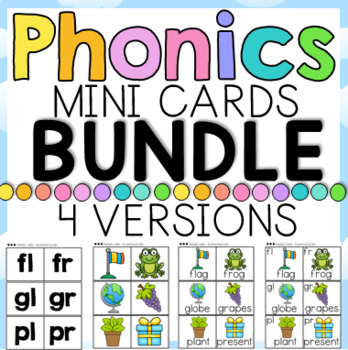 Preview of Phonics Mini Cards BUNDLE