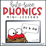 Phonics Mini-Lesson | AU & AW | PowerPoint Slides