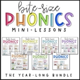 Phonics Mini-Lessons | A YEAR LONG BUNDLE | PowerPoint Slides