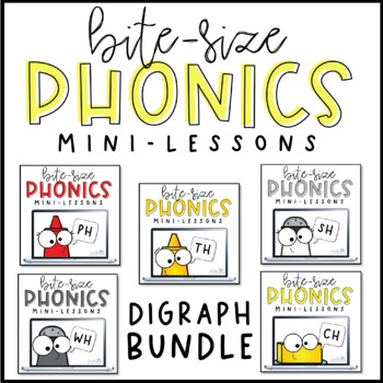 Preview of Phonics Mini-Lessons | Digraph BUNDLE | PowerPoint Slides