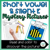 Phonics Worksheets | Short Vowels & Silent E Mystery Pictures