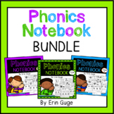 Phonics Notebook Bundle: Letters, Blends, Vowel Teams, Etc