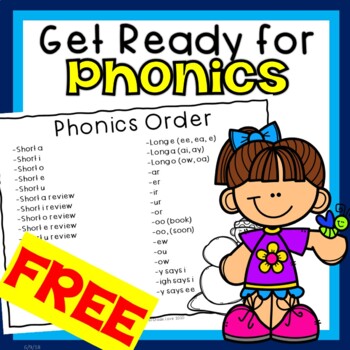 Preview of Phonics Order FREE