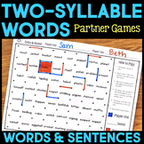 Phonics Partner Games for Two-Syllable Words | Short and L