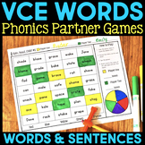 Phonics Partner Games Science of Reading - VCE & CVCE Word