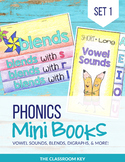 Phonics Mini Books, Word Families, Short & Long Vowels, Bl