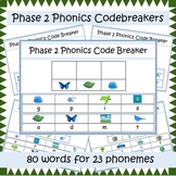 Phonics Phase 2 Codebreaker segmenting and blending activi
