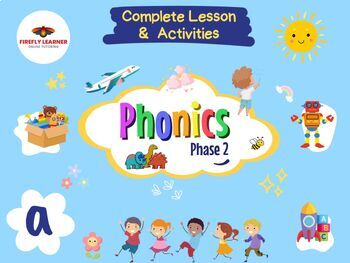 Preview of Phonics Phase 2 Complete Lesson + Activities - letter a