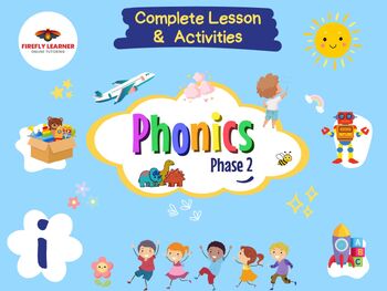 Preview of Phonics Phase 2 Complete Lesson + Activities - letter i
