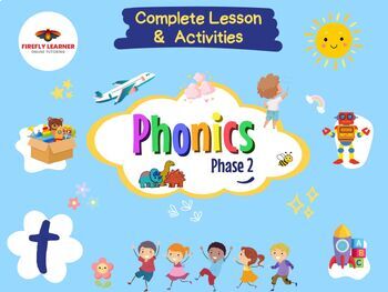 Preview of Phonics Phase 2 Complete Lesson + Activities - letter t