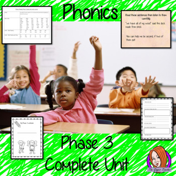 Preview of Phonics Phase 3 Complete Unit of Lessons