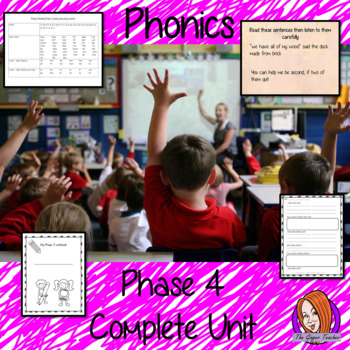 Preview of Phonics Phase 4 Complete Unit of Lessons