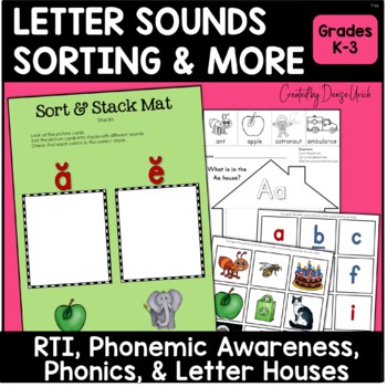 Preview of Phonics & Phonemic Awareness Pocket Chart Sounds Sorting & MORE- RTI ESL SPED